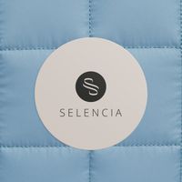 Selencia Puffy Laptop Hülle 13-14 Zoll - Laptop Sleeve - Slate Blue