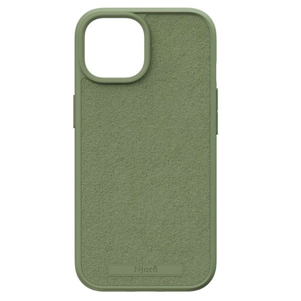 Njorð Collections Wildleder Comfort+ Case MagSafe für das iPhone 15 - Olive