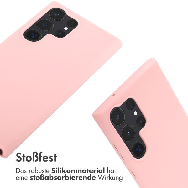 imoshion SilikonHülle mit Band Samsung Galaxy S23 Ultra - Rosa