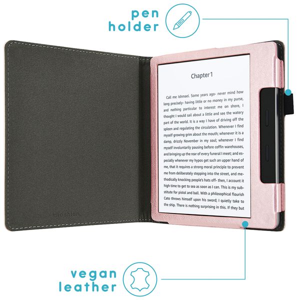 imoshion Vegan Leather Klapphülle Amazon Kindle Oasis 3 - Roségold