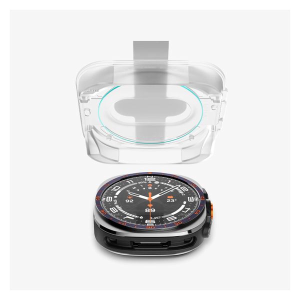 Spigen EZ FIT Glas.tR Displayschutzfolie mit Applikator für Samsung Galaxy Watch Ultra 2 - 47 mm - Transparent