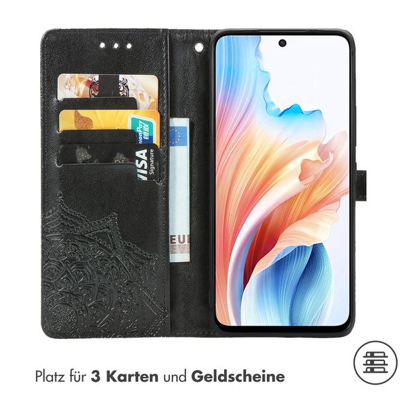 imoshion Mandala Klapphülle Oppo A79 - Schwarz