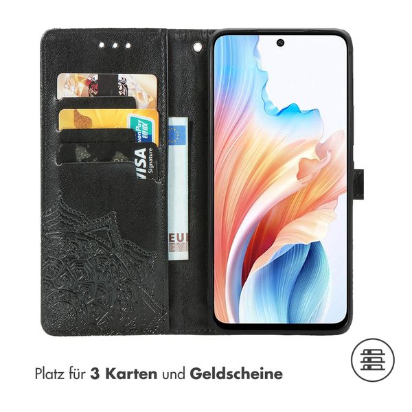 imoshion Mandala Klapphülle für das Oppo A79 - Schwarz