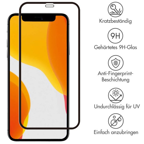 Selencia Premium Screen Protector aus gehärtetem Glas für das iPhone 12 Mini - Schwarz