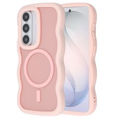 Selencia Wavy Backcover mit MagSafe Samsung Galaxy S26 - Soft Pink
