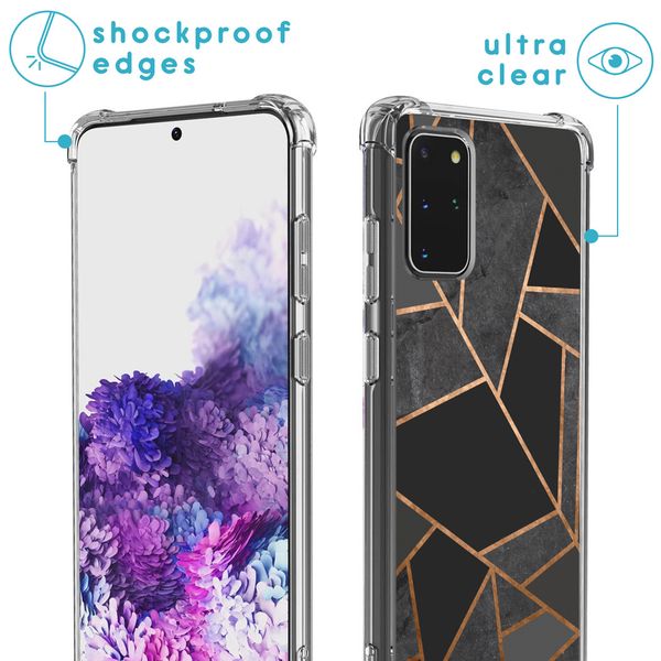 imoshion Design Hülle mit Band für das Samsung Galaxy S20 Plus - Black Graphic