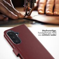 Selencia Echtleder Klapphülle Samsung Galaxy S26 - Burgundy