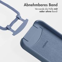 imoshion Color Backcover mit abnehmbarem Handykette und MagSafe Apple iPhone 15 Pro Max - Ash Blue