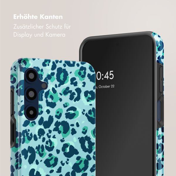 Selencia Vivid Tough Back Cover für das Samsung Galaxy A16 - Wild Spots Light Blue