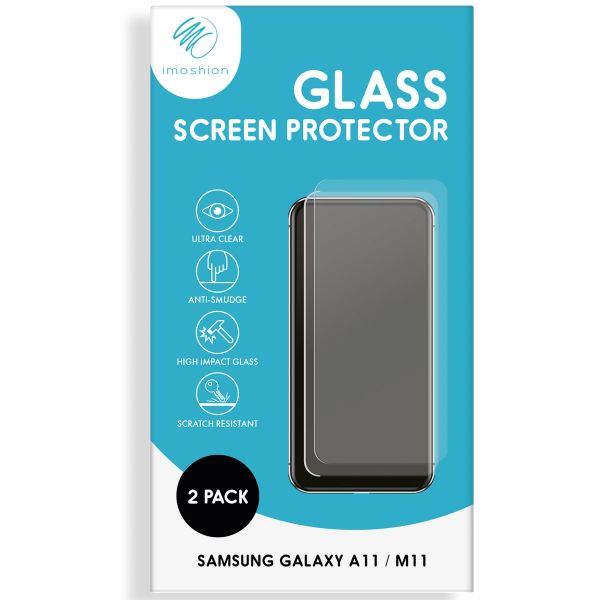 imoshion Bildschirmschutzfolie Glas 2er-Pack Galaxy A11 / M11