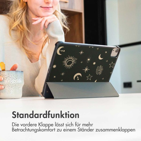 imoshion Design Trifold Klapphülle für das iPad 9 (2021) 10.2 Zoll / iPad 8 (2020) 10.2 Zoll / iPad 7 (2019) 10.2 Zoll - Stars Sky