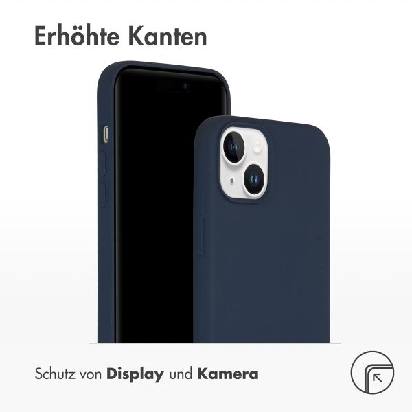 Accezz Liquid Silikoncase mit MagSafe für das iPhone 15 Plus - Dunkelblau