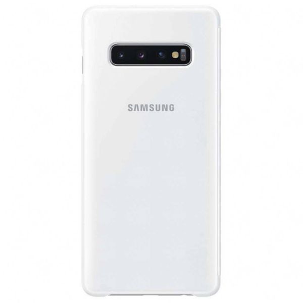 Samsung Original Clear View Cover Klapphülle Weiß für das Galaxy S10 Plus