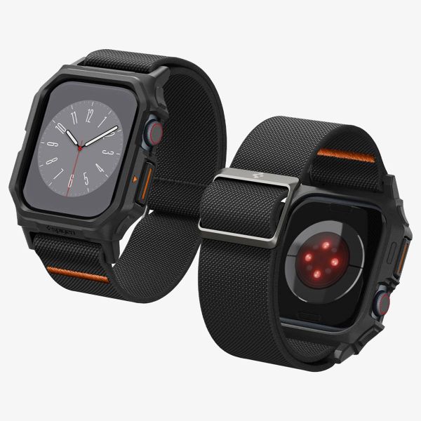 Spigen Lite Fit Pro™ Case + Armband für die Apple Watch Series 10 / 11 - 46 mm - Matt Schwarz