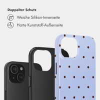 Selencia Vivid Back Cover Apple iPhone 15 - Happy Dots Digital Sky