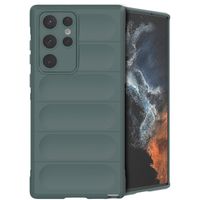 imoshion EasyGrip Backcover Samsung Galaxy S22 Ultra - Dunkelgrün