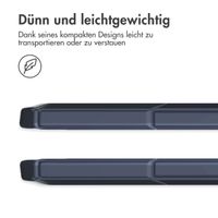 imoshion Trifold Hardcase Klapphülle für das Samsung Tab S9 FE 10.9 Zoll / Tab S9 11.0 Zoll - Dunkelblau