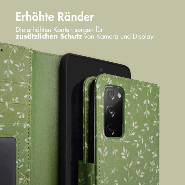 imoshion ﻿Design Klapphülle für das Samsung Galaxy S20 FE - Green Flowers