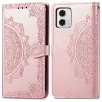 imoshion Mandala Klapphülle für das Motorola Moto G73 - Rose Gold