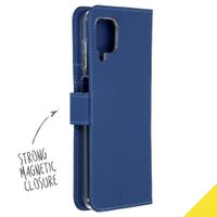 Accezz Wallet TPU Klapphülle für das Samsung Galaxy A12 - Dunkelblau