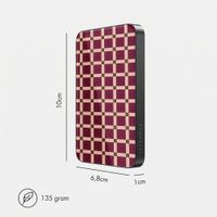 Selencia Vivid Powerbank 5.000 mAh - MagSafe und Qi - Black / Check This Burgundy