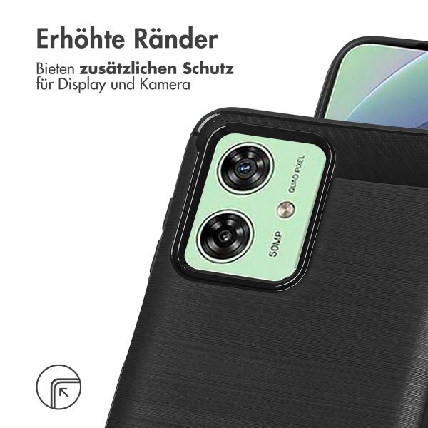 imoshion Brushed Back Cover Motorola Moto G54 - Schwarz