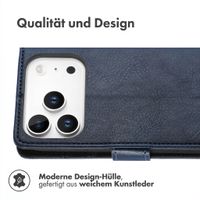 imoshion Luxuriöse Klapphülle Apple iPhone 18 Pro Max / 17 Pro Max - Dunkelblau