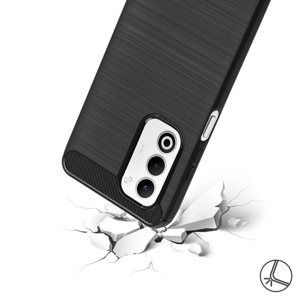 imoshion Brushed Back Cover Oppo A5 5G (2025) - Schwarz