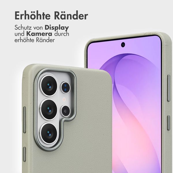 Accezz 2-in-1 Klapphülle aus Leder mit MagSafe Samsung Galaxy S26 Ultra - Light Grey