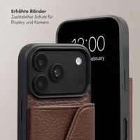 Selencia Sera HandyHülle mit Kordel und Umschlag-Kartenhalter Apple iPhone 18 Pro Max / 17 Pro Max - Chocolate Brown