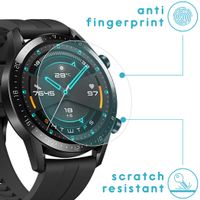 imoshion 2Pack Glass Bildschirmschutzfolie Huawei Watch GT 2 46mm