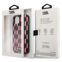 Karl Lagerfeld Hardcase Backcover Monogram Plaque für das iPhone 13 - Rosa