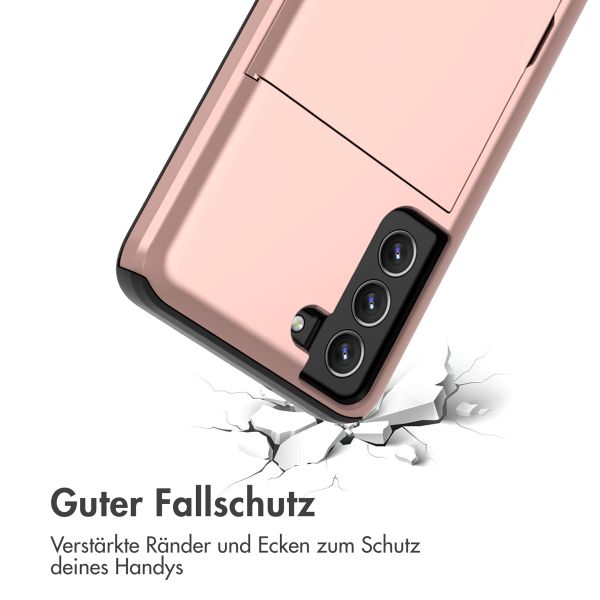 imoshion Backcover mit Kartenfach für das Samsung Galaxy S21 FE - Rose Gold