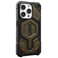 UAG Monarch Pro Backcover für das iPhone 15 Pro - Kevlar Element Green