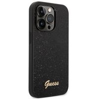 Guess Glitter Flakes Back Cover Apple iPhone 14 Pro - Schwarz