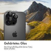 imoshion 2er-Pack Objektivschutz für Kamera für das Apple iPhone 16 Pro / 16 Pro Max - Schwarz / Titanium