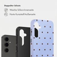 Selencia Vivid Back Cover Samsung Galaxy S24 FE - Happy Dots Digital Sky