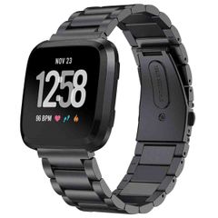 imoshion Edelstahlarmband für das  Fitbit Versa / Versa 2 / Versa Lite - Schwarz