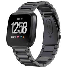 imoshion Edelstahlarmband für das Fitbit Versa / Versa 2 / Versa Lite - Schwarz