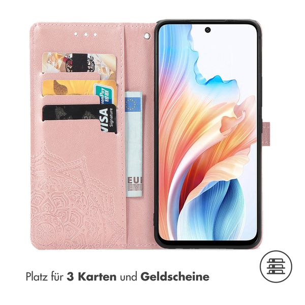 imoshion Mandala Klapphülle für das Oppo A79 - Rose Gold