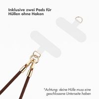 Selencia Universal Handyband mit 2 Haken - verstellbar - Choco Brown