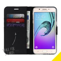 Accezz Schwarzes Wallet TPU Klapphülle für Samsung Galaxy J5 (2016)