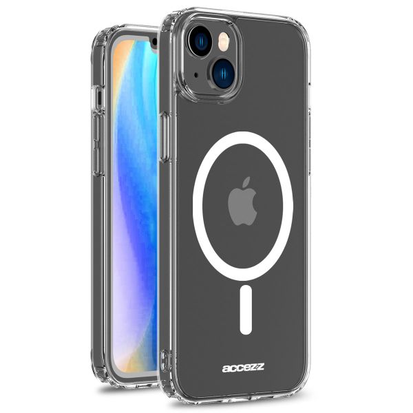 Accezz Clear Backcover mit MagSafe für das iPhone 14 Plus - Transparent