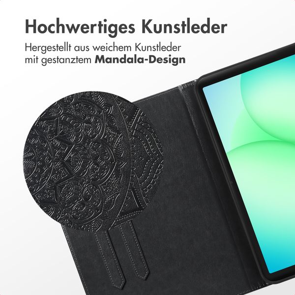 imoshion Mandala Klapphülle Samsung Galaxy Tab A11 Plus - Schwarz