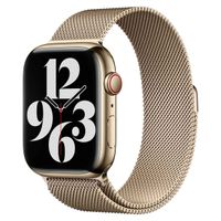 Apple Mailänder Fitness-Armband für das  Apple Watch Series 1 t/m 11 / SE / Ultra (44/45/46/49 mm) - Goud