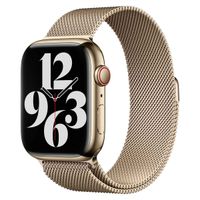 Apple Mailänder Fitness-Armband für Apple Watch Series 1 bis 10 / SE / Ultra (2) (44/45/46/49 mm) - Gold