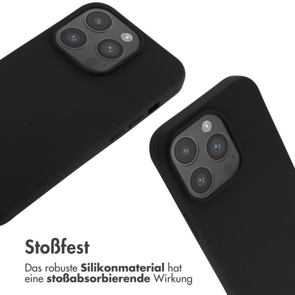 imoshion Silikonhülle mit Band für das iPhone 14 Pro - Schwarz