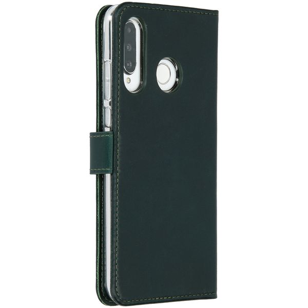 Selencia Echtleder Klapphülle Huawei P30 Lite - Grün