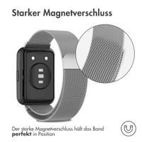 imoshion Mailändische Magnetarmband für das Huawei Watch Fit 2 - Silber