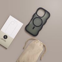 Selencia Wavy Backcover mit MagSafe Apple iPhone 16 Pro - Schwarz